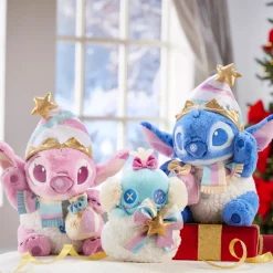Outlet Disney Store Peluche Angel avec pochette spéciale fêtes de taille moyenne, Lilo & Stitch