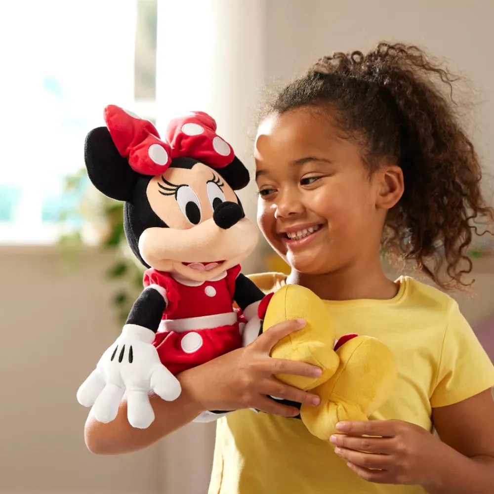 Outlet Disney Store Peluche Minnie Mouse rouge de taille moyenne