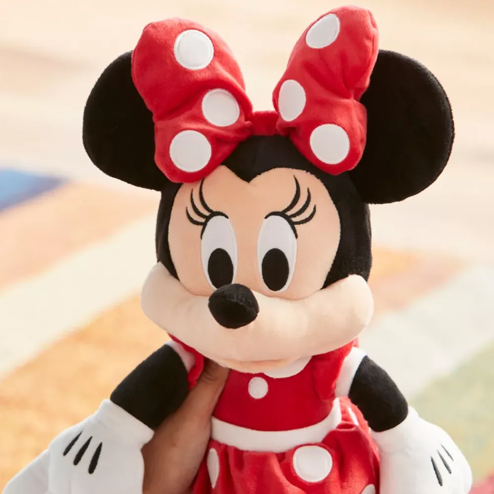 Outlet Disney Store Peluche Minnie Mouse rouge de taille moyenne