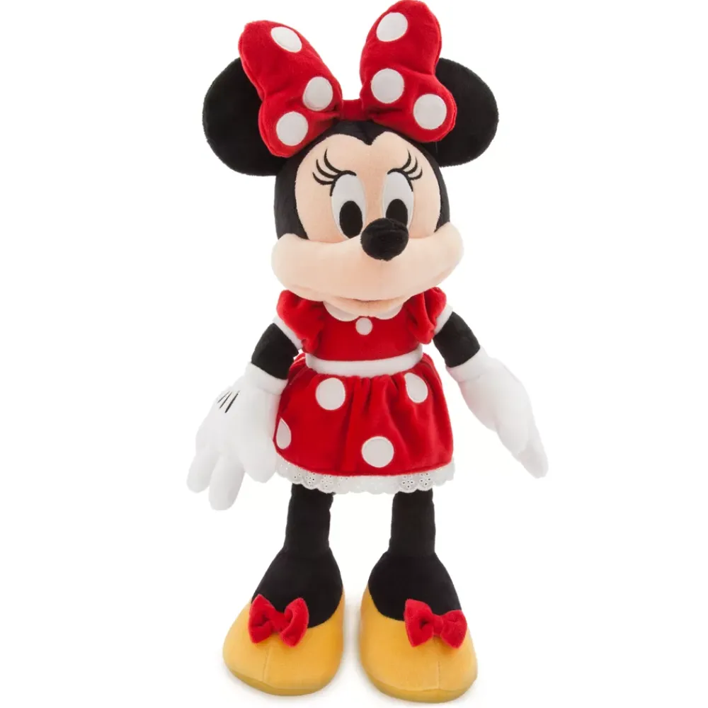 Outlet Disney Store Peluche Minnie Mouse rouge de taille moyenne