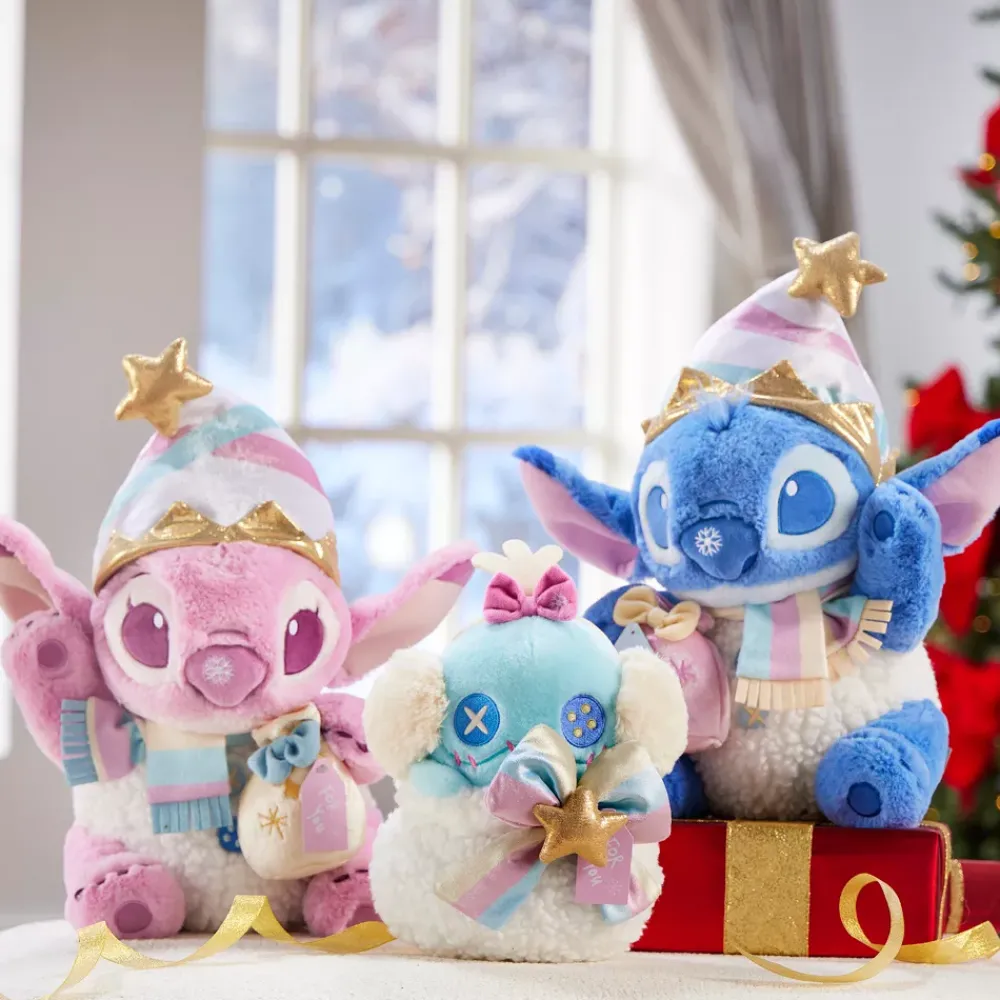 New Disney Store Peluche Souillon spéciale fêtes de taille moyenne, Lilo & Stitch