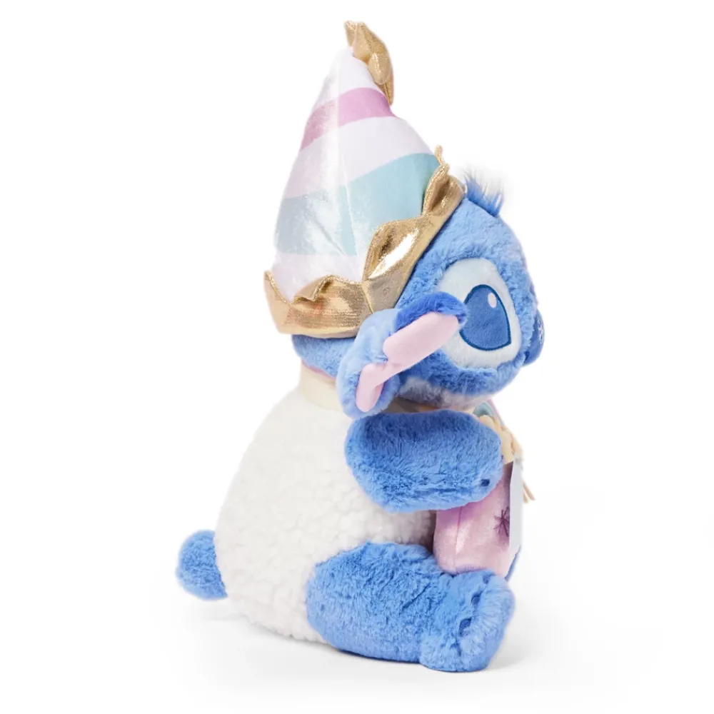 New Disney Store Peluche Stitch avec pochette spéciale fêtes de taille moyenne, Lilo & Stitch