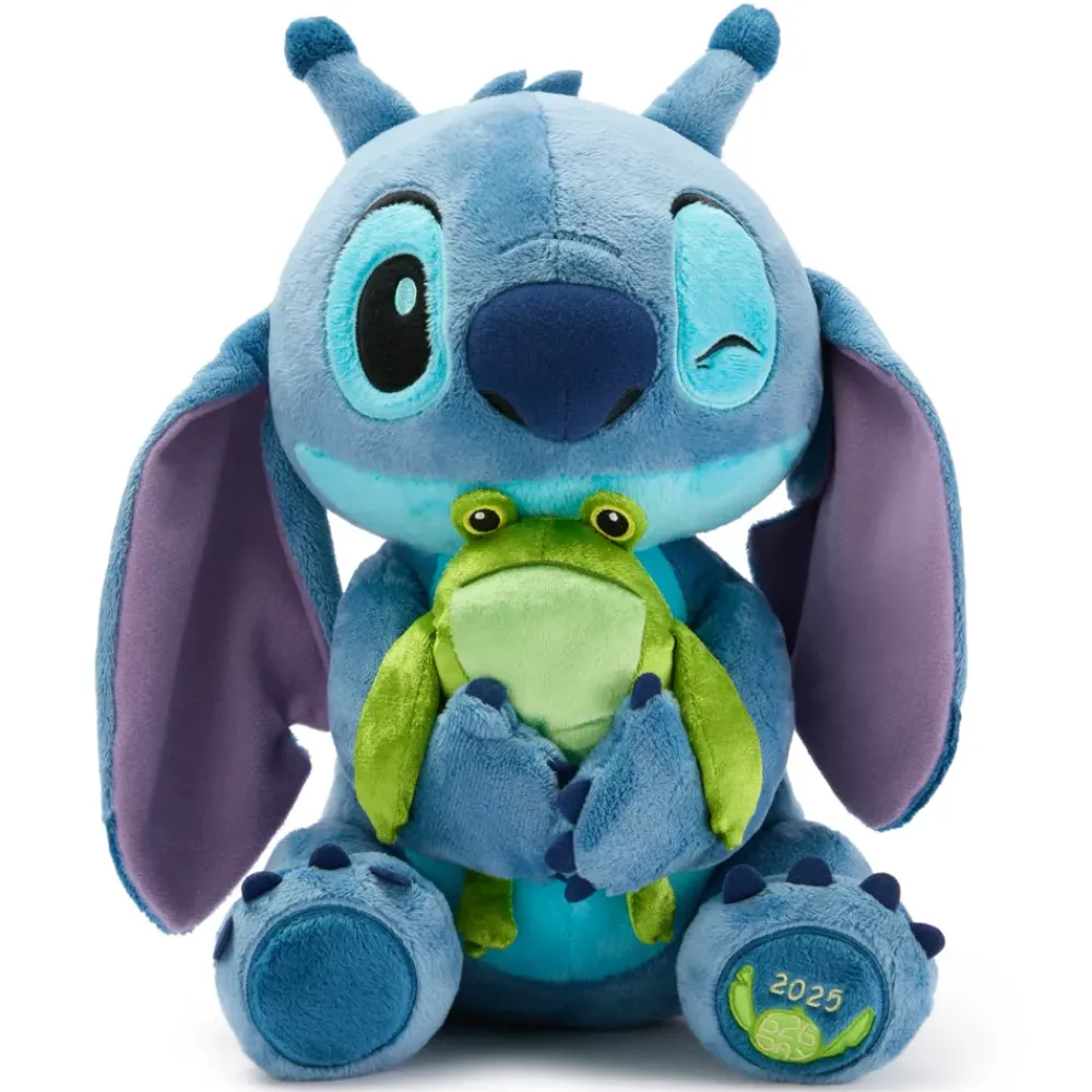 Sale Disney Store Peluche Stitch de taille moyenne avec grenouille Journée de l'Expérience 626 2025, Lilo & Stitch – 33 cm