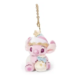 Best Disney Store Porte-clés petite peluche Angel avec pochette, Lilo & Stitch