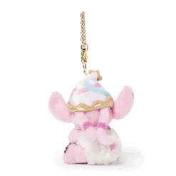 Best Disney Store Porte-clés petite peluche Angel avec pochette, Lilo & Stitch