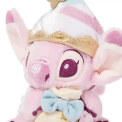 Best Disney Store Porte-clés petite peluche Angel avec pochette, Lilo & Stitch