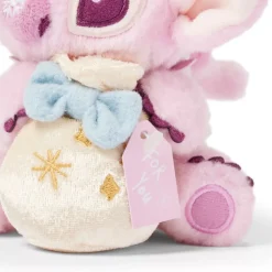 Best Disney Store Porte-clés petite peluche Angel avec pochette, Lilo & Stitch