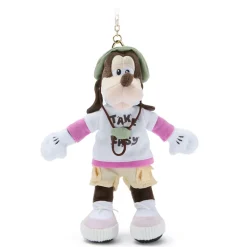 Best Disney Store Porte-clés petite peluche Dingo au camping – 17 cm