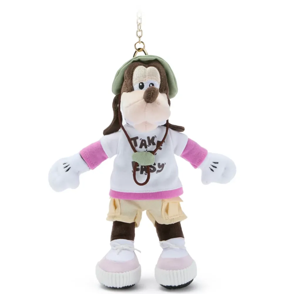 Best Disney Store Porte-clés petite peluche Dingo au camping – 17 cm