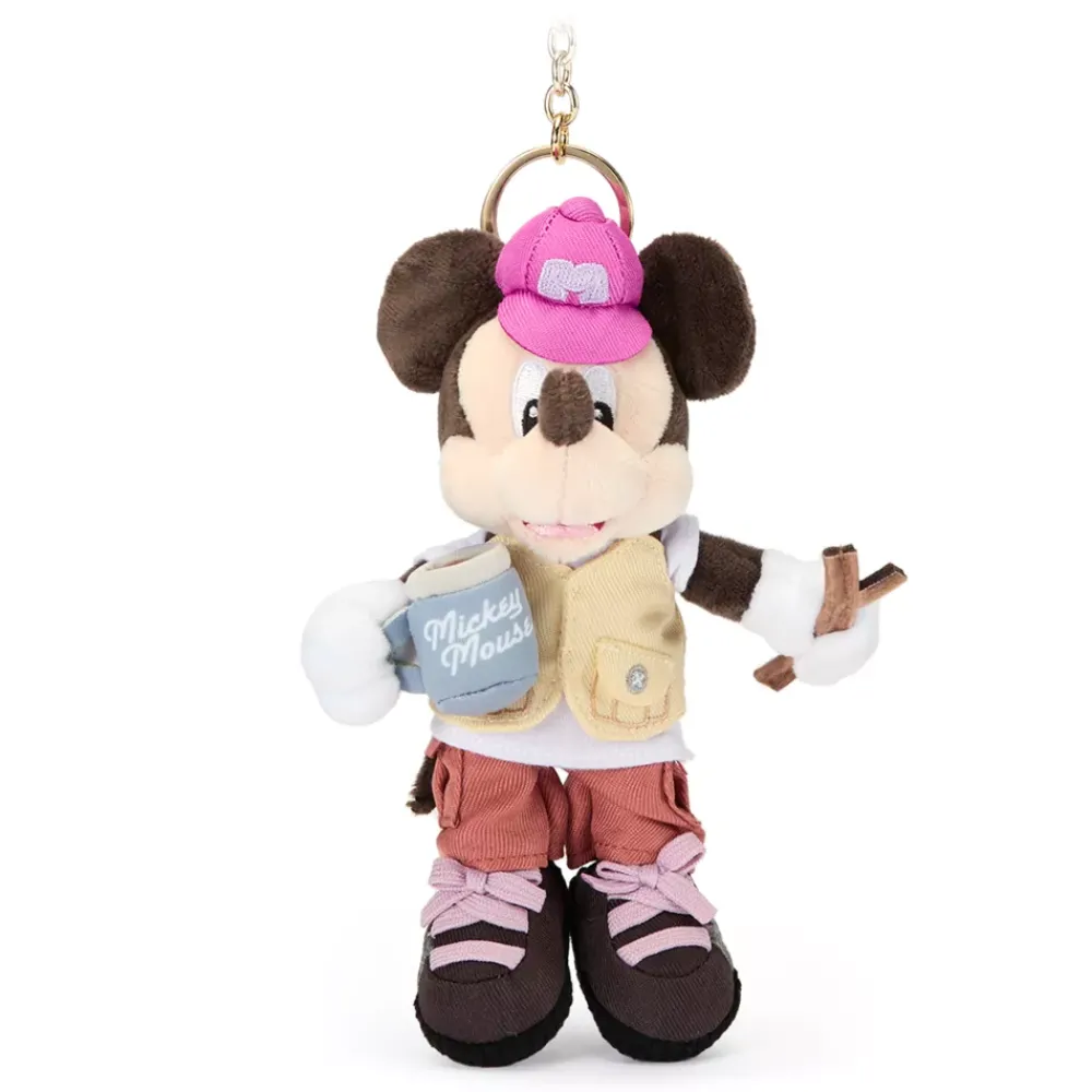 Best Disney Store Porte-clés petite peluche Mickey au camping – 20 cm