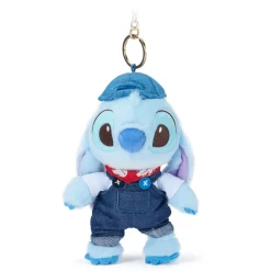 Best Disney Store Porte-clés petite peluche Stitch en denim, Lilo & Stitch, 18 cm