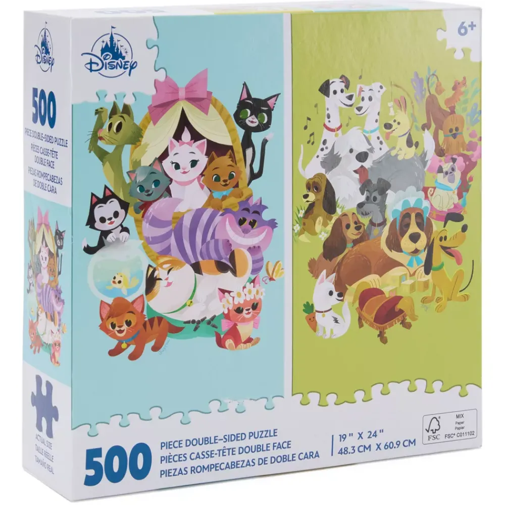 Outlet Disney Store Puzzle 500 pièces double face Chats et chiens Disney