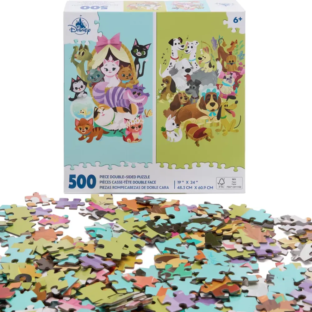 Outlet Disney Store Puzzle 500 pièces double face Chats et chiens Disney