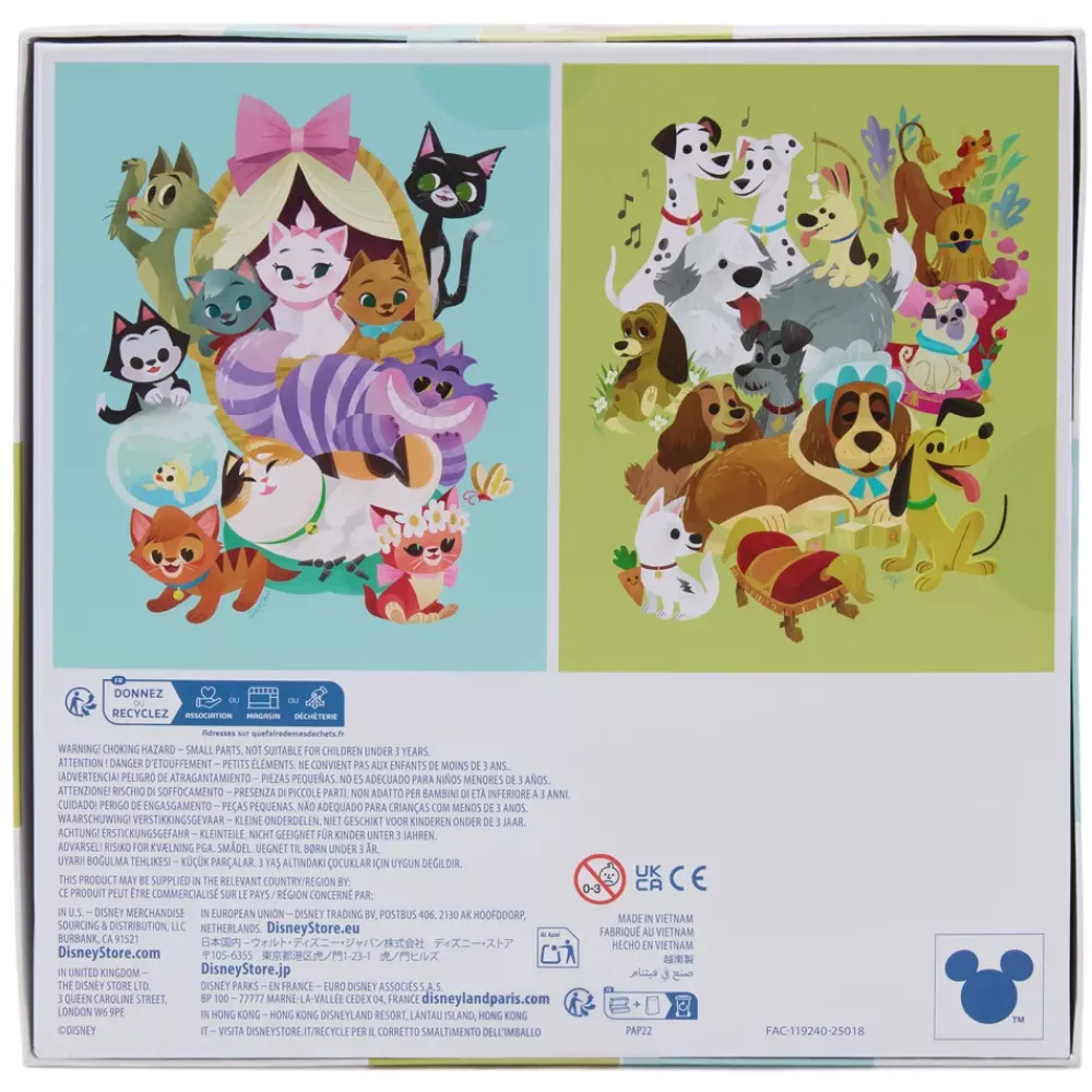 Outlet Disney Store Puzzle 500 pièces double face Chats et chiens Disney