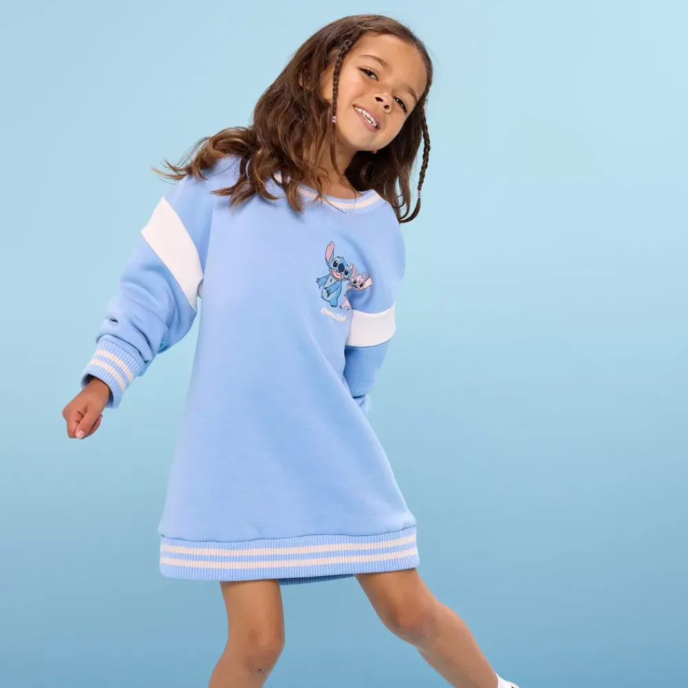 Hot Disney Store Robe sweatshirt Stitch et Angel pour enfants, Lilo & Stitch