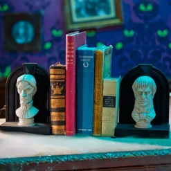 Hot Disney Store Serre-livres Bustes de Lucius et Lucrèce, The Haunted Mansion