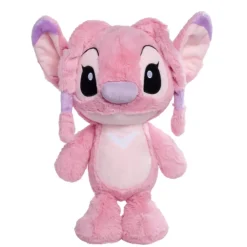 Outlet Disney Store Simba Smoby Peluche Angel Flopsie de taille moyenne, Lilo & Stitch, 25 cm