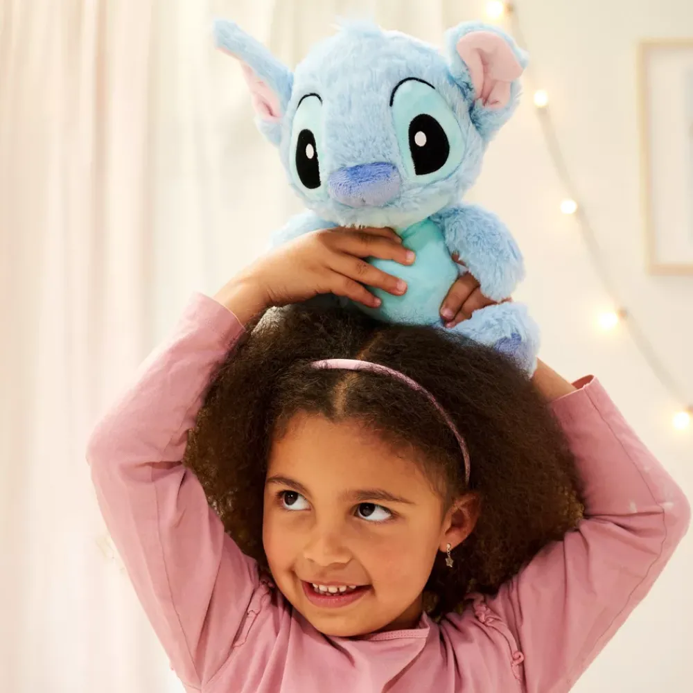 New Disney Store Simba Smoby Peluche Stitch Flopsie de taille moyenne, Lilo & Stitch, 25 cm