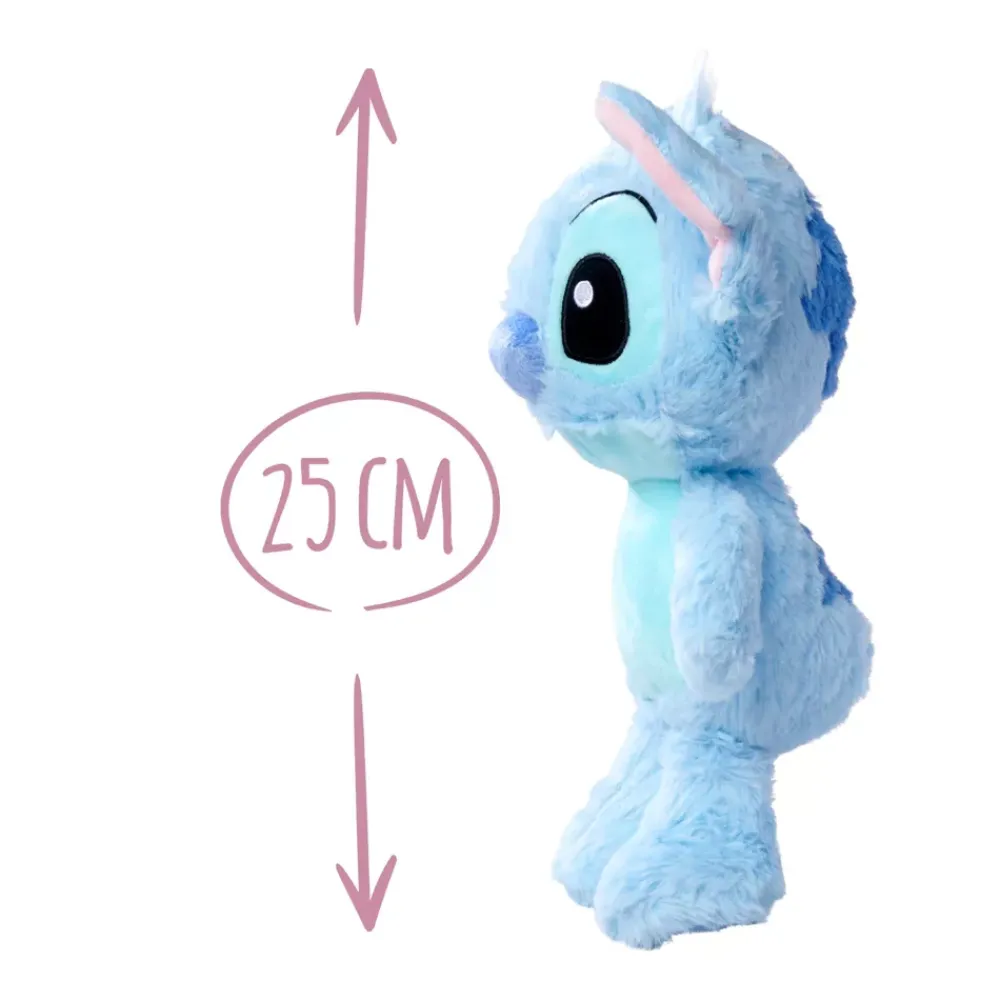 New Disney Store Simba Smoby Peluche Stitch Flopsie de taille moyenne, Lilo & Stitch, 25 cm