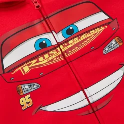 Disney Store Sweat Flash McQueen à capuche avec fermeture zippée pour enfants, Disney Pixar Cars