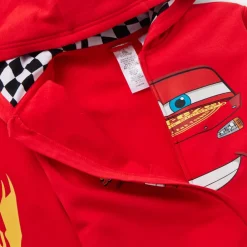Disney Store Sweat Flash McQueen à capuche avec fermeture zippée pour enfants, Disney Pixar Cars