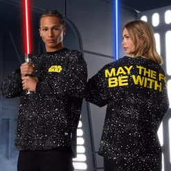 New Disney Store Sweatshirt Spirit Jersey "May the Force Be with You" pour adultes, Star Wars