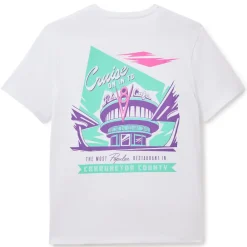 Discount Disney Store T-shirt Café V8 de Flo blanc pour adultes, Disney Pixar Cars