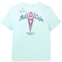 Outlet Disney Store T-shirt Café V8 de Flo bleu pour adultes, Disney Pixar Cars