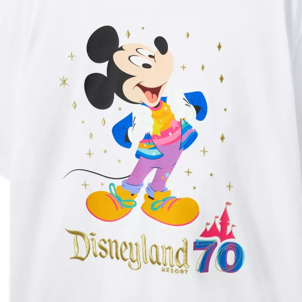 New Disney Store T-shirt Mickey 70e anniversaire de Disneyland Resort pour adultes