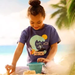 Discount Disney Store T-shirt Stitch bleu pour enfants, Lilo & Stitch (2025)