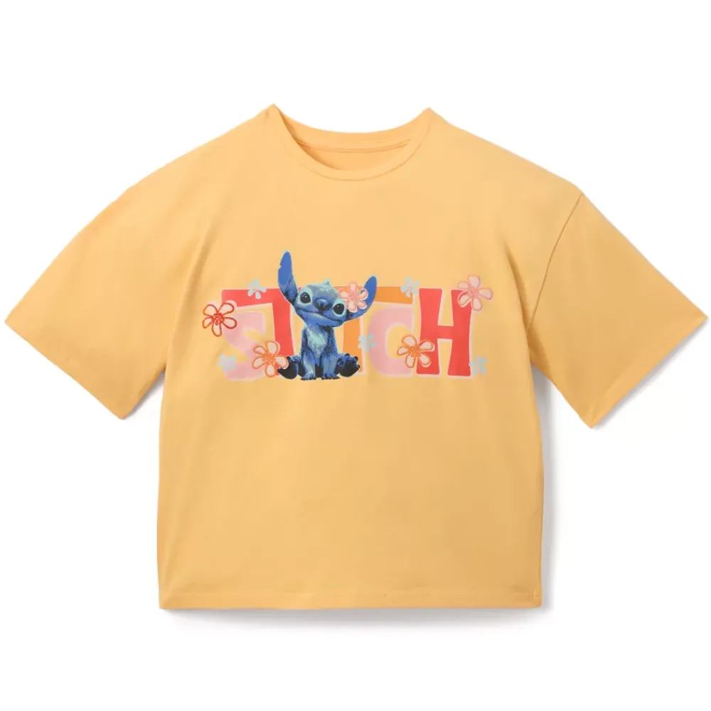 Disney Store T-shirt Stitch jaune pour enfants, Lilo & Stitch